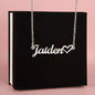 Name Necklace + For My Wife Heart (No MC)