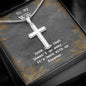 Stainless Cross Necklace For My Wife w/ MC