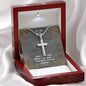 Stainless Cross Necklace For My Wife w/ MC