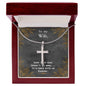 Stainless Cross Necklace For My Wife w/ MC